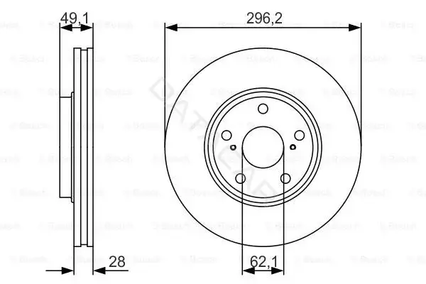 Тормозные диски BOSCH 0986479R28