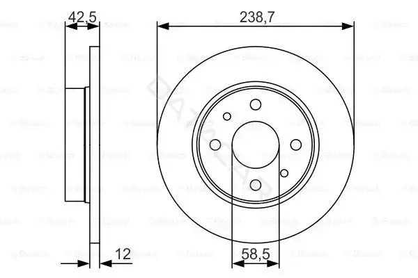 Тормозные диски BOSCH 0986479R61