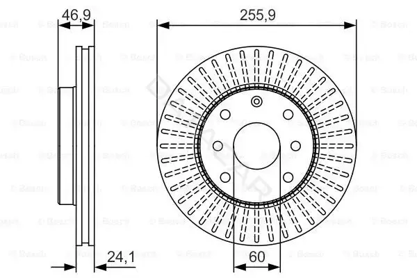 Тормозные диски BOSCH 0986479R70