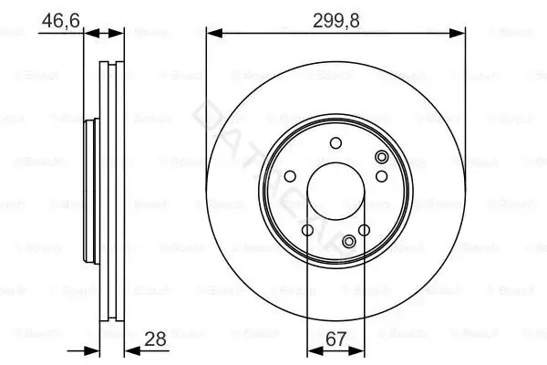 Тормозные диски BOSCH 0986479R79