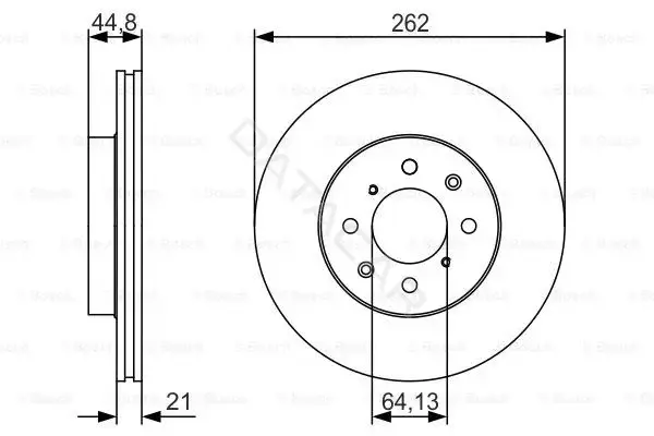 Тормозные диски BOSCH 0986479R80