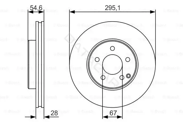 Тормозные диски BOSCH 0986479R99