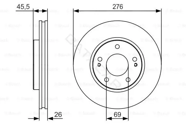 Тормозные диски BOSCH 0986479S00