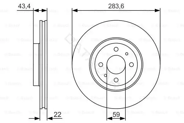 Тормозные диски BOSCH 0986479S01