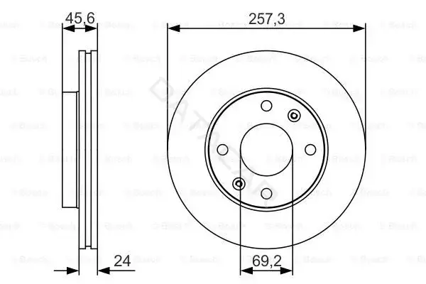 Тормозные диски BOSCH 0986479S03