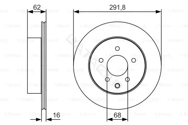 Тормозные диски BOSCH 0986479S31