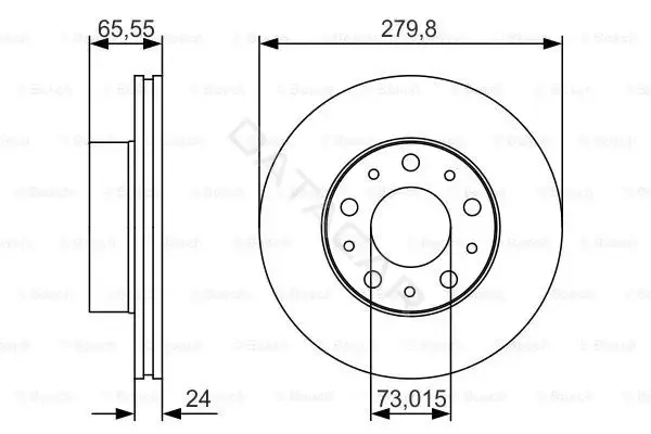 Тормозные диски BOSCH 0986479S70