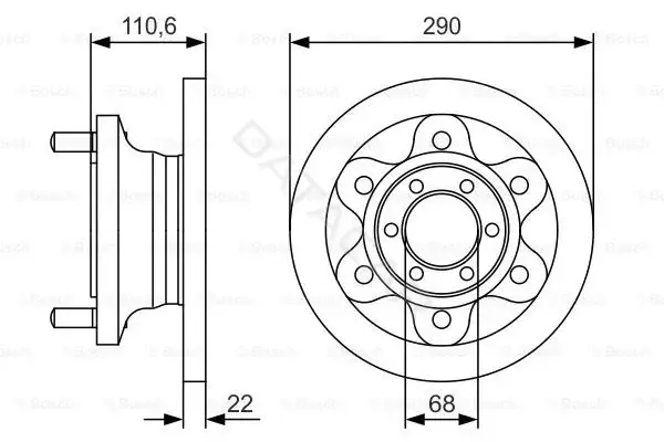Тормозные диски BOSCH 0986479S95