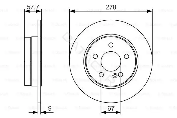 Тормозные диски BOSCH 0986479S96