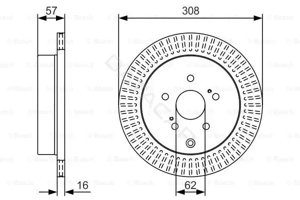 Тормозные диски BOSCH 0986479T16