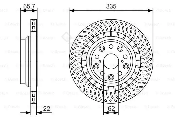 Тормозные диски BOSCH 0986479T35