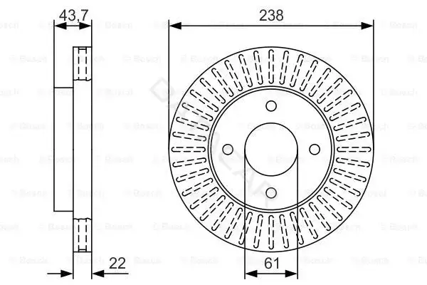 Тормозные диски BOSCH 0986479T42