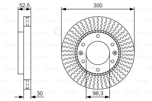 Тормозные диски BOSCH 0986479T88