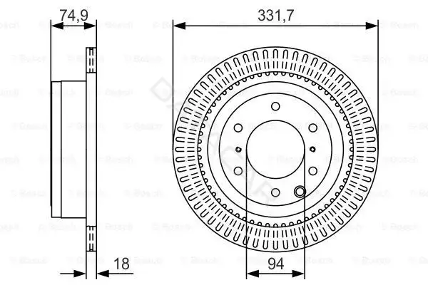 Тормозные диски BOSCH 0986479T90