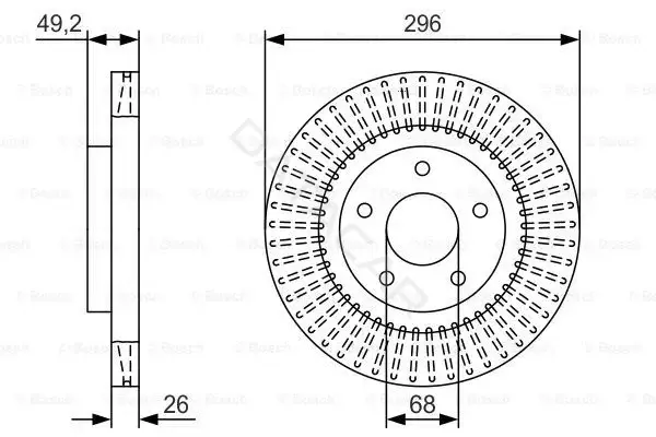Тормозные диски BOSCH 0986479T99