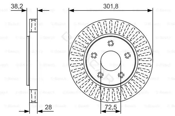 Тормозные диски BOSCH 0986479U45
