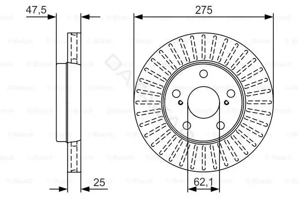 Тормозные диски BOSCH 0986479U79