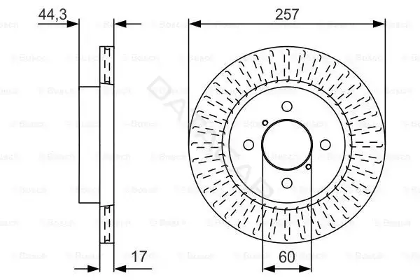 Тормозные диски BOSCH 0986479U93