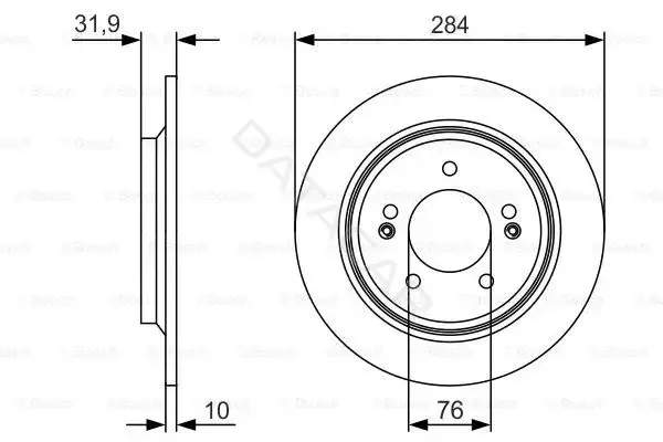 Тормозные диски BOSCH 0986479V09