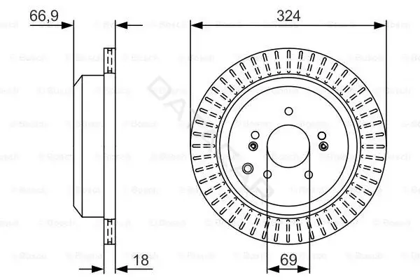 Тормозные диски BOSCH 0986479V10