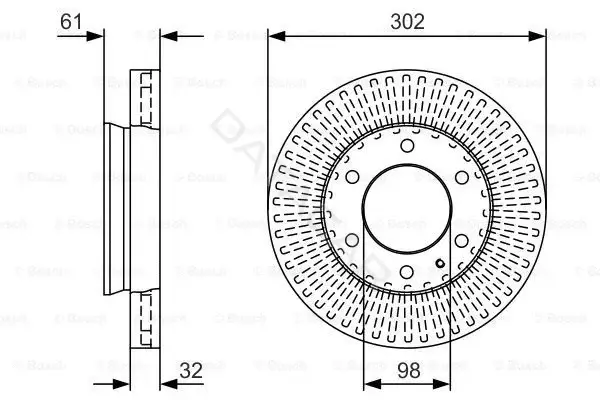 Тормозные диски BOSCH 0986479V32