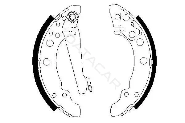 Барабанные колодки BOSCH 0986487002