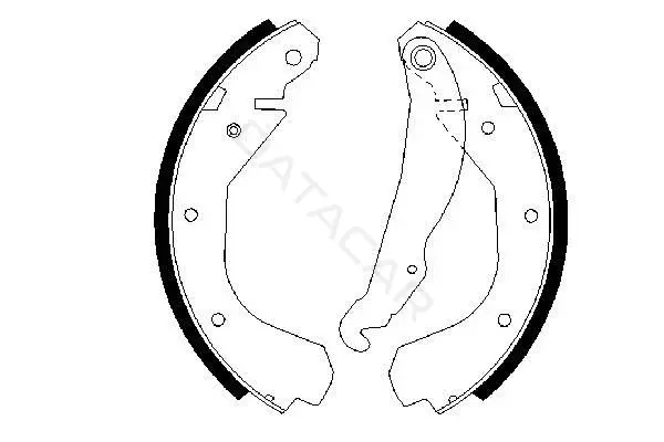 Барабанные колодки BOSCH 0986487199