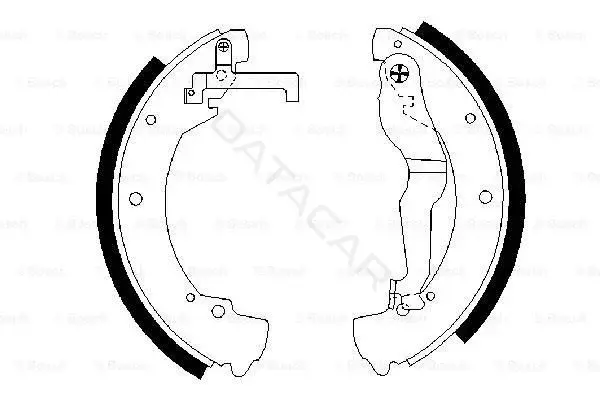 Барабанные колодки BOSCH 0986487312
