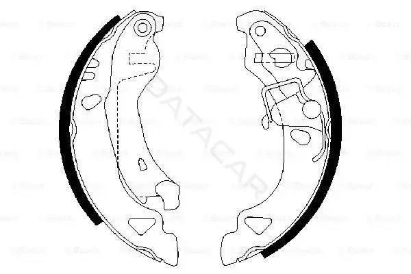 Барабанные колодки BOSCH 0986487317