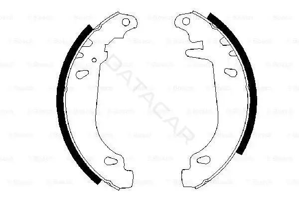 Барабанные колодки BOSCH 0986487346