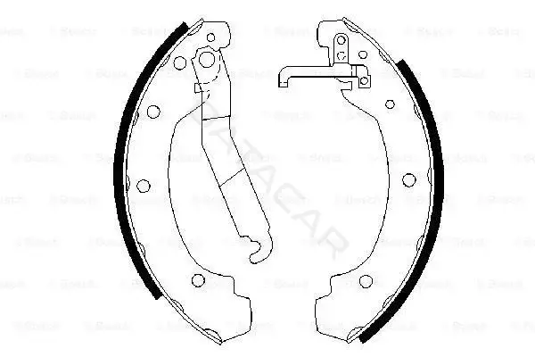 Барабанные колодки BOSCH 0986487389