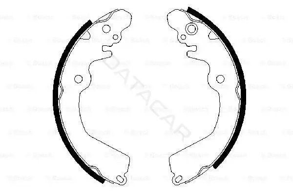 Барабанные колодки BOSCH 0986487451