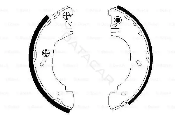 Барабанные колодки BOSCH 0986487524