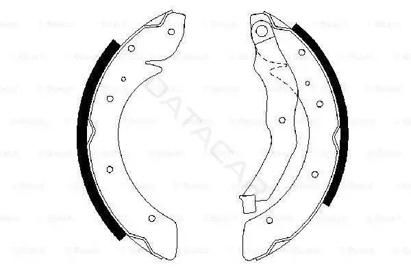 Барабанные колодки BOSCH 0986487528
