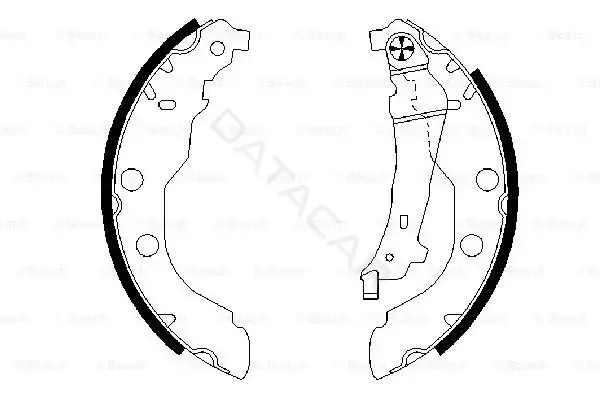Барабанные колодки BOSCH 0986487549