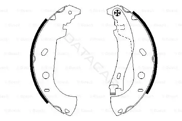Барабанные колодки BOSCH 0986487559