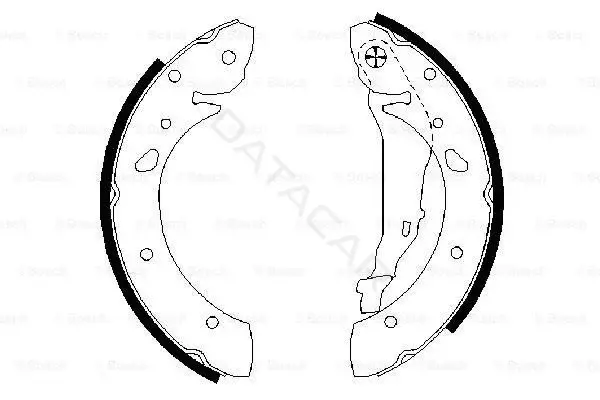 Барабанные колодки BOSCH 0986487572