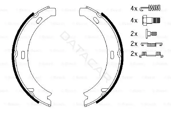 Колодки ручника BOSCH 0986487584