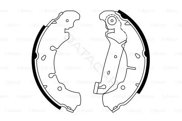Барабанные колодки BOSCH 0986487599