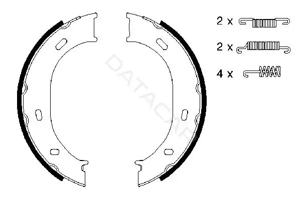 Колодки ручника BOSCH 0986487610