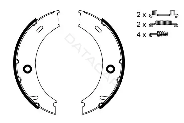 Колодки ручника BOSCH 0986487611