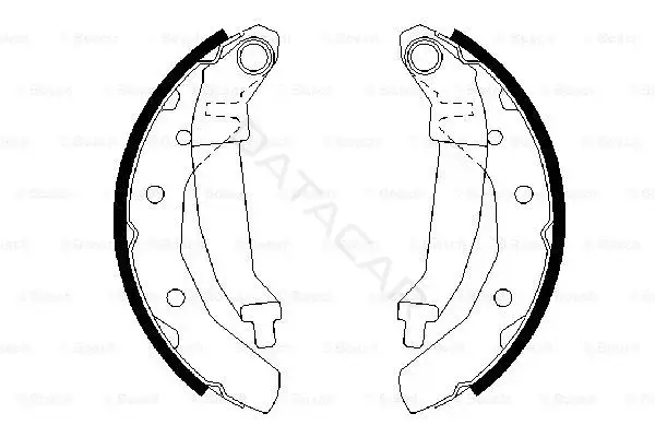 Барабанные колодки BOSCH 0986487628
