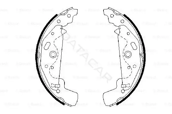 Барабанные колодки BOSCH 0986487643