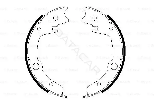 Колодки ручника BOSCH 0986487679