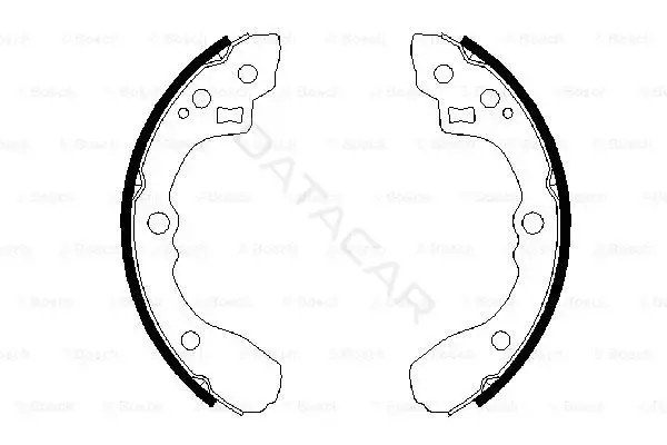 Барабанные колодки BOSCH 0986487687