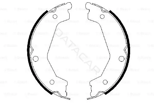 Колодки ручника BOSCH 0986487708