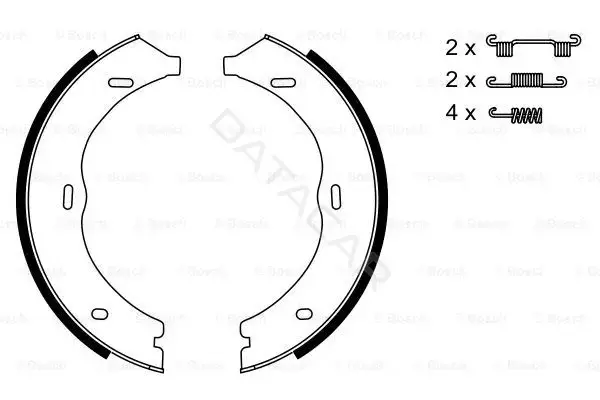 Колодки ручника BOSCH 0986487718