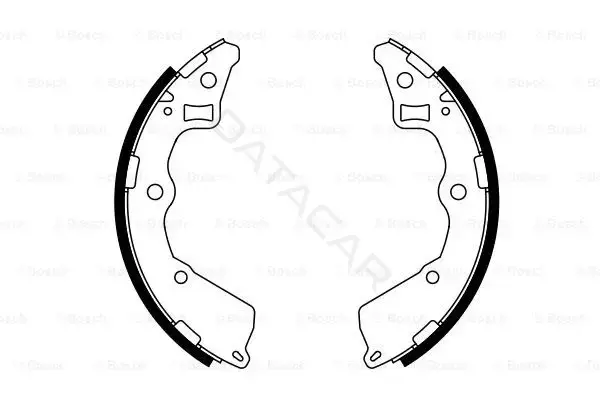 Барабанные колодки BOSCH 0986487757