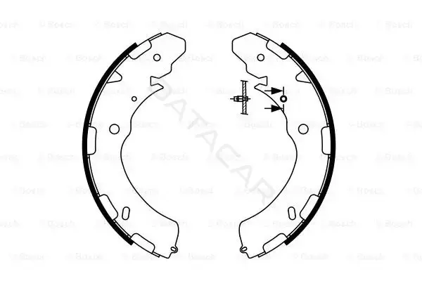 Барабанные колодки BOSCH 0986487758