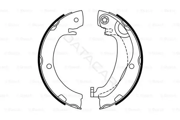 Колодки ручника BOSCH 0986487763